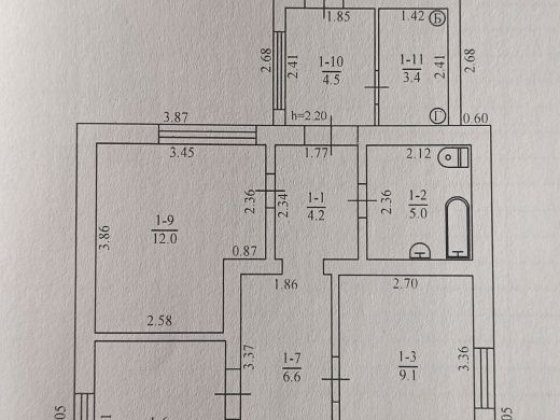 Продам будинок (личанку - кут) Миргород
