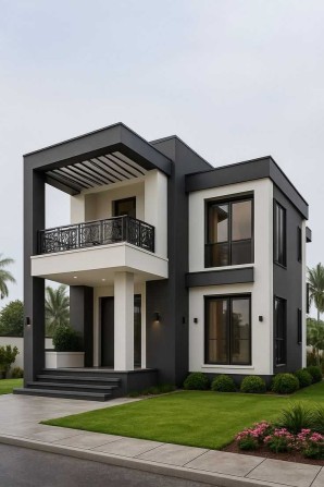 Двоповерховий будинок біля озерної - фото 1