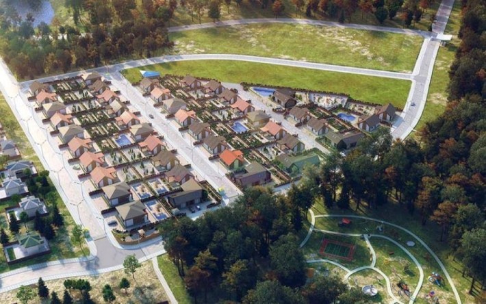 Продаю целый коттеджный городок 4Га поделен по 6 соток построено 2дома - фото 1