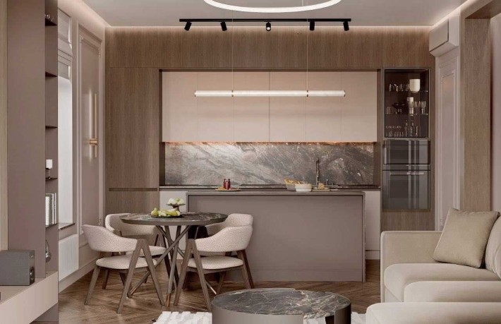 1-этажный дом с подвалом. Золотая горка. 1L55 - фото 1