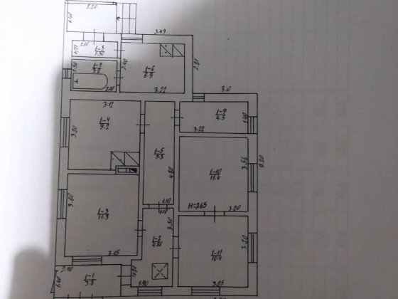 Продам житловий будинок м. Монастириська, 87.8 м2, з ділянкою та садом Монастыриска