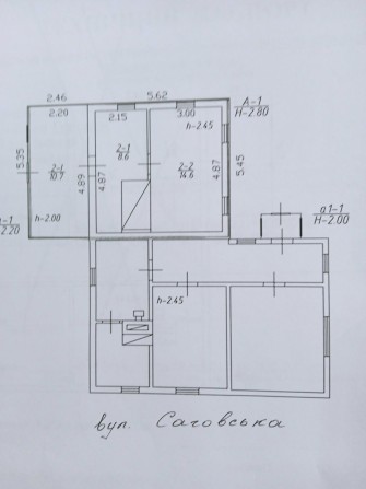 Продаю півбудинку  кімната пл. 23.2 м, опалення пічне вхід окремий, є - фото 1
