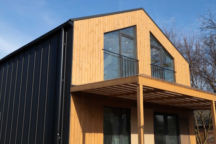 Теплий, сучасний, екологічний модульний котедж U2 з ремонтом - фото 1