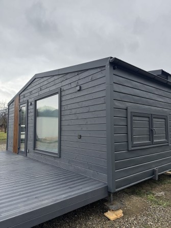 Модульний дерев’яний будинок 7×3 м у ПРЕМІУМ виконанні - фото 1