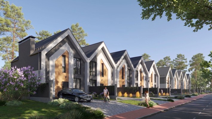 Таунхаус в котеджному містечку, розтермінування, внесок 30% - фото 1