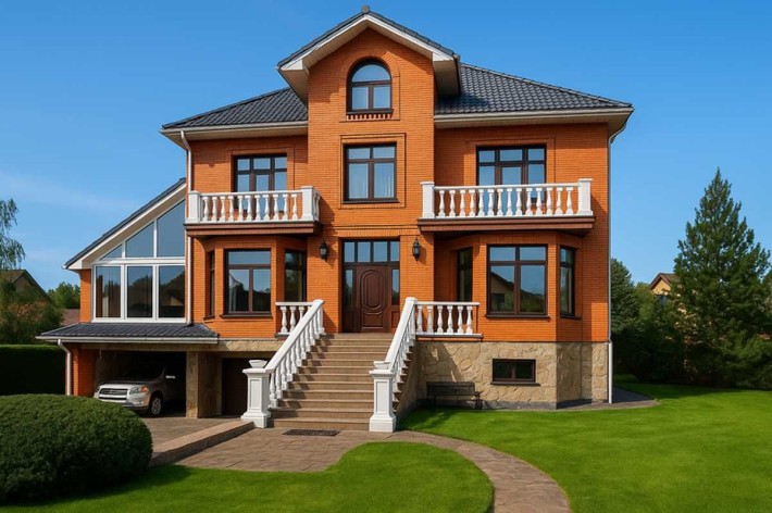 Будинок з бомбосховищем, сауна, тераса та власними озером, Борщагівка - фото 1