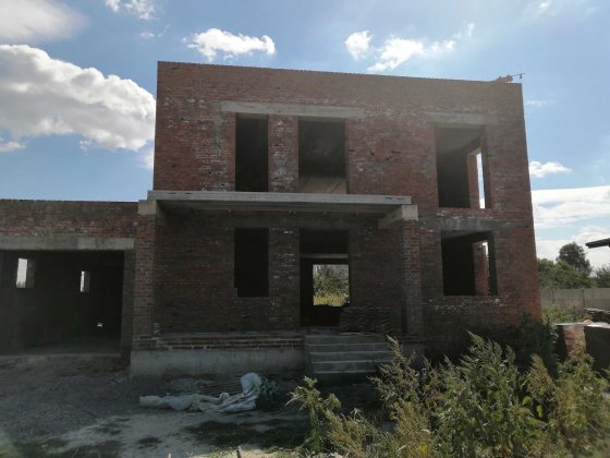 Дом двухэтажный на этапе строительства Харків