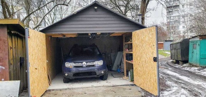 Металевий гараж із погрібом - фото 1