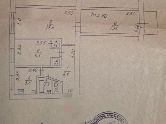3к, 2/5, 56м2, жилий стан Бердичів