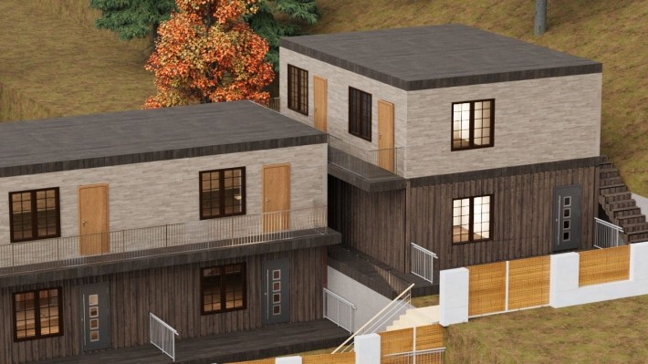 Акція! Двохрівнева квартира з двориком 72м2 - фото 1