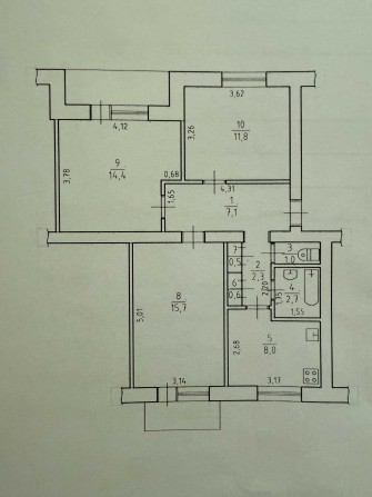 Продається простора 3-кімнатна квартира + Дача - фото 1