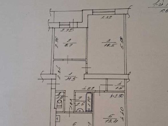 3к квартира, Грушевського, перший поверх Дрогобич