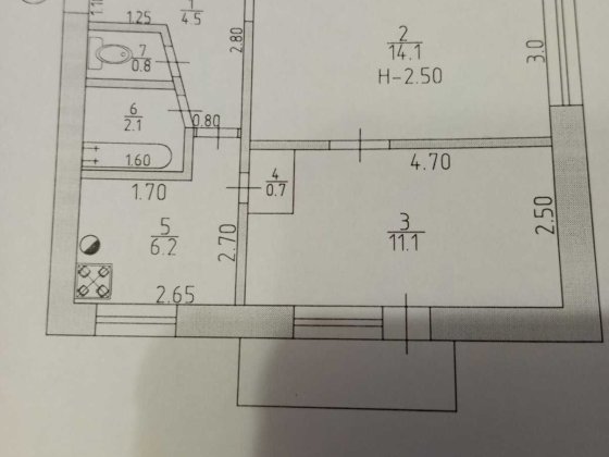 Продам 2-комнатную квартиру в г.Изюм Харьковской области Ізюм