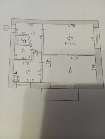 Продам 2-комнатную квартиру в г.Изюм Харьковской области - фото 1