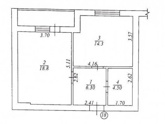 Продаж 1-кімнатної квартири в Гостомелі Гостомель