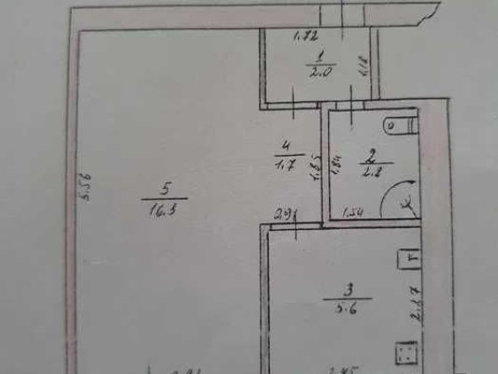 Продам 1-ком квартиру на Днепрострое Кам'янське