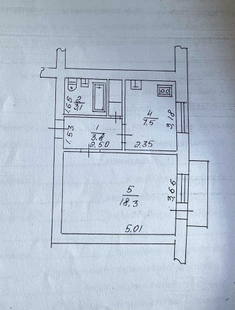 1 кім. квартира в Люблинці - фото 1