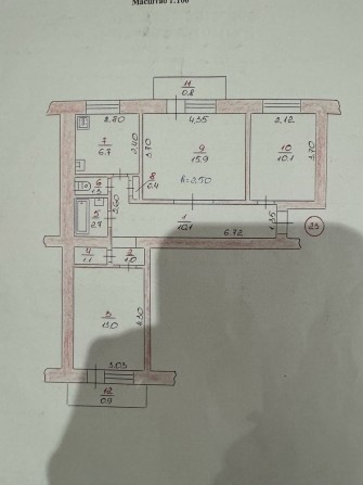 Продам трьохкімнатну квартиру - фото 1