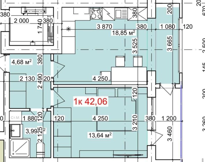 Однокімнатна квартира в Коломиї - фото 1