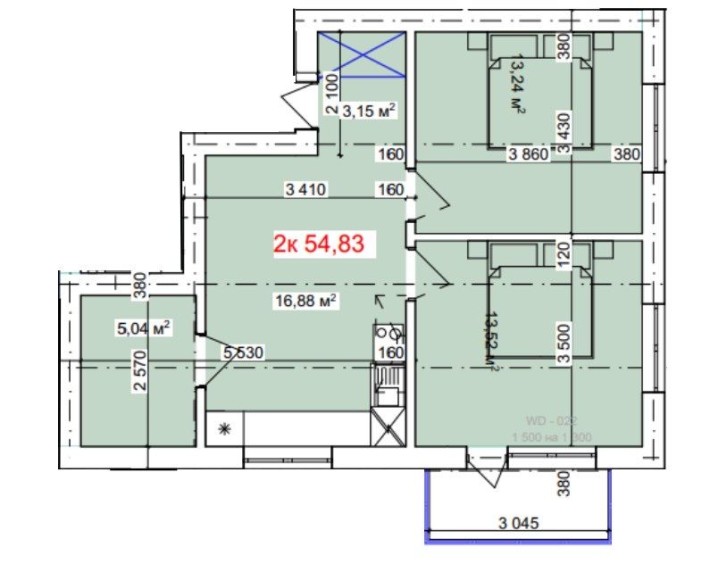 Продаж 2 кім квартири в новобудові Розтермінування без % - фото 1