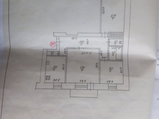 Трикімнатна квартира район КВРЗ Конотоп