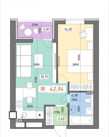 Продаж просторої 1к квартири поруч з ТРЦ Lavina Mall - фото 1