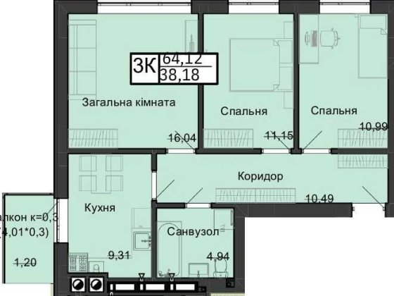 Продаж квартири в Кременці Кременец
