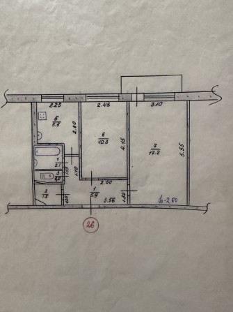 Продам 2-х кімнатну квартиру м.Лозова Харківська обл - фото 1