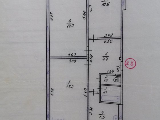 Продам 3 кімнатну квартиру Лозовая