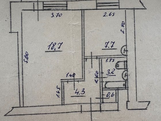 1-кімнатна квартира в Кіровському районі Могилев-Подольский