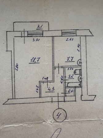 1-кімнатна квартира в Кіровському районі - фото 1