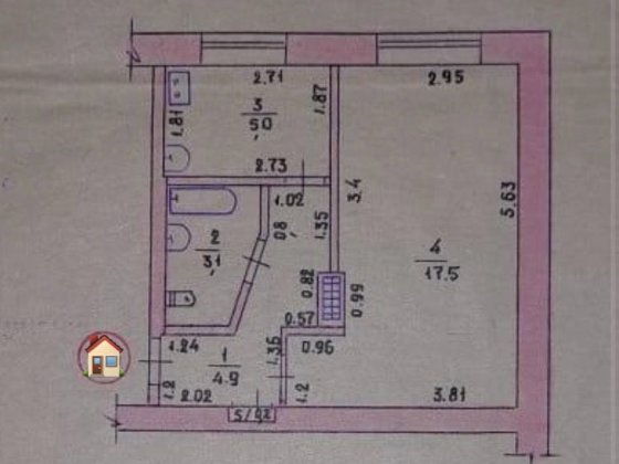 Срочно! Продам 1 комнатную квартиру в центре города. Самар