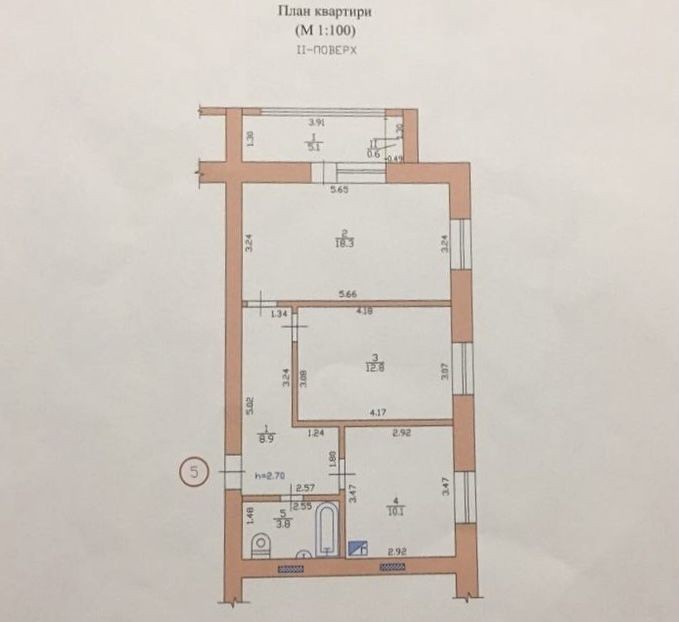 Простора 2х кімнатна квартира (м.Самар) - фото 1