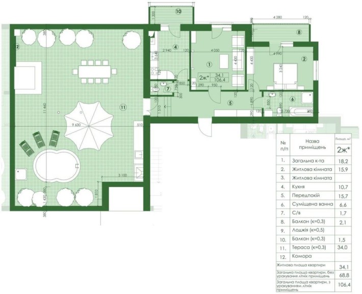 Ексклюзивна квартира з терасою ВІД ВЛАСНИКА! - фото 1