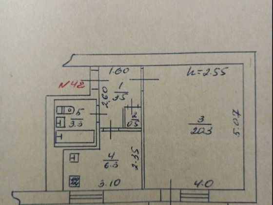 1 кімнатна квартира Ромны