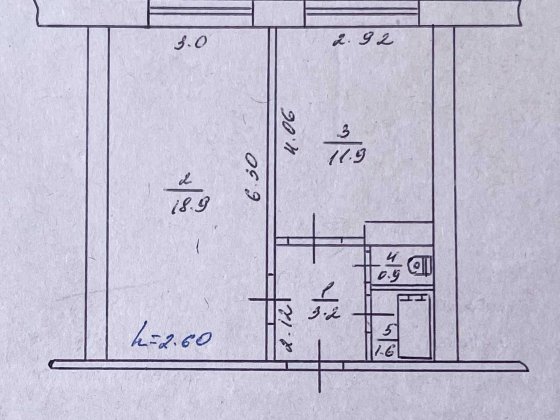 Однокімнатна квартира 36,5 м² | Ромни, Молокозавод | Цегляний будинок Ромны