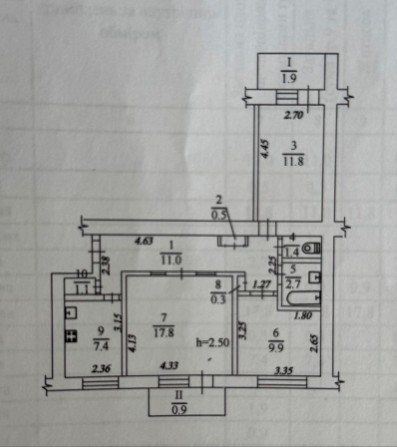 3-х кімнатна квартира - фото 1