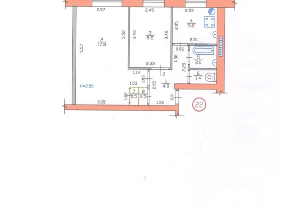 Продам квартиру біля фонтану на площі Самар