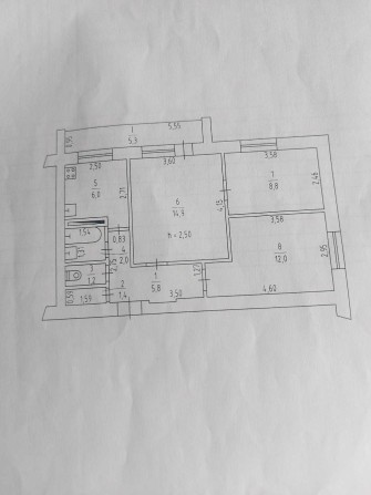 Ан Продам 3-кімнатна  3поверх Павлоград, центр - фото 1