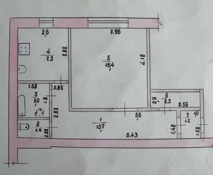Продаж 1к квартира 42 м  Ромын двор, кирпичный дом Самар - фото 1
