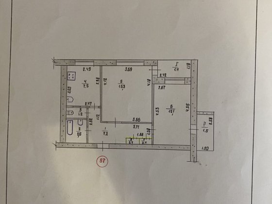 2 к. Центр , газ А.О. Утеплена ,  меблирываная Самар