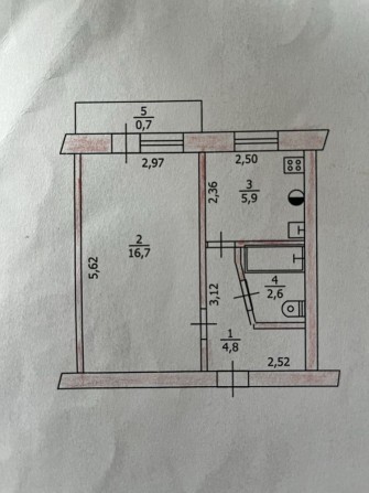 ПРОДАМ 1 кімнатну квартиру на полігоні - фото 1