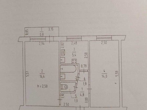 Продам  2-х кімнатну квартиру Павлоград