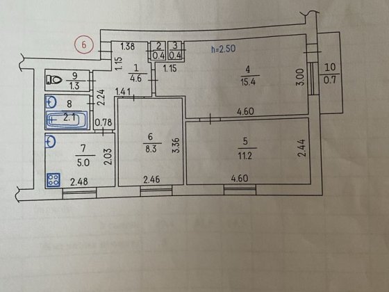 Продам 3х комнатную квартиру Слов'янськ