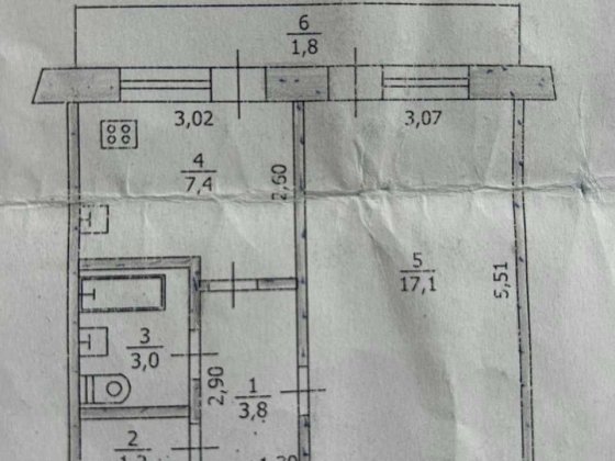 Продаж 1-кімнатної квартири Павлоград Центр вул. Вокзальна Павлоград