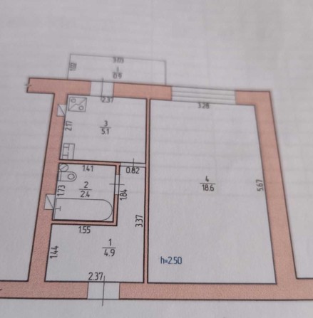 1-комнатная  квартира - фото 1