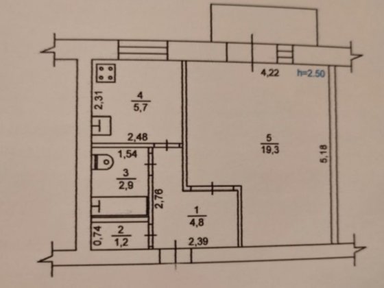Продам однокомнатную квартиру Шостка