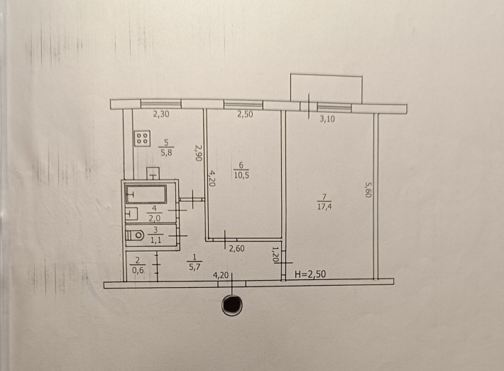 Продаж 2 кімнатної квартири в центрі Чугуєва - фото 1