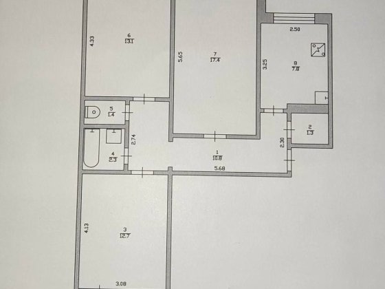 3-х кімнатна квартира Южноукраинск