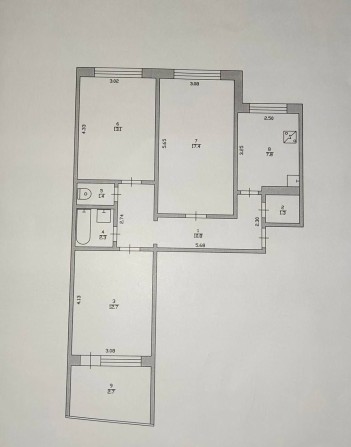 3-х кімнатна квартира - фото 1